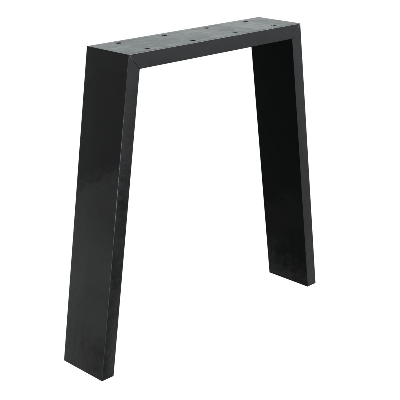 Tischbein Tischgestell Set 2 Stück Trapez Industie-Stahl Bankkufen Grau 44x42cm