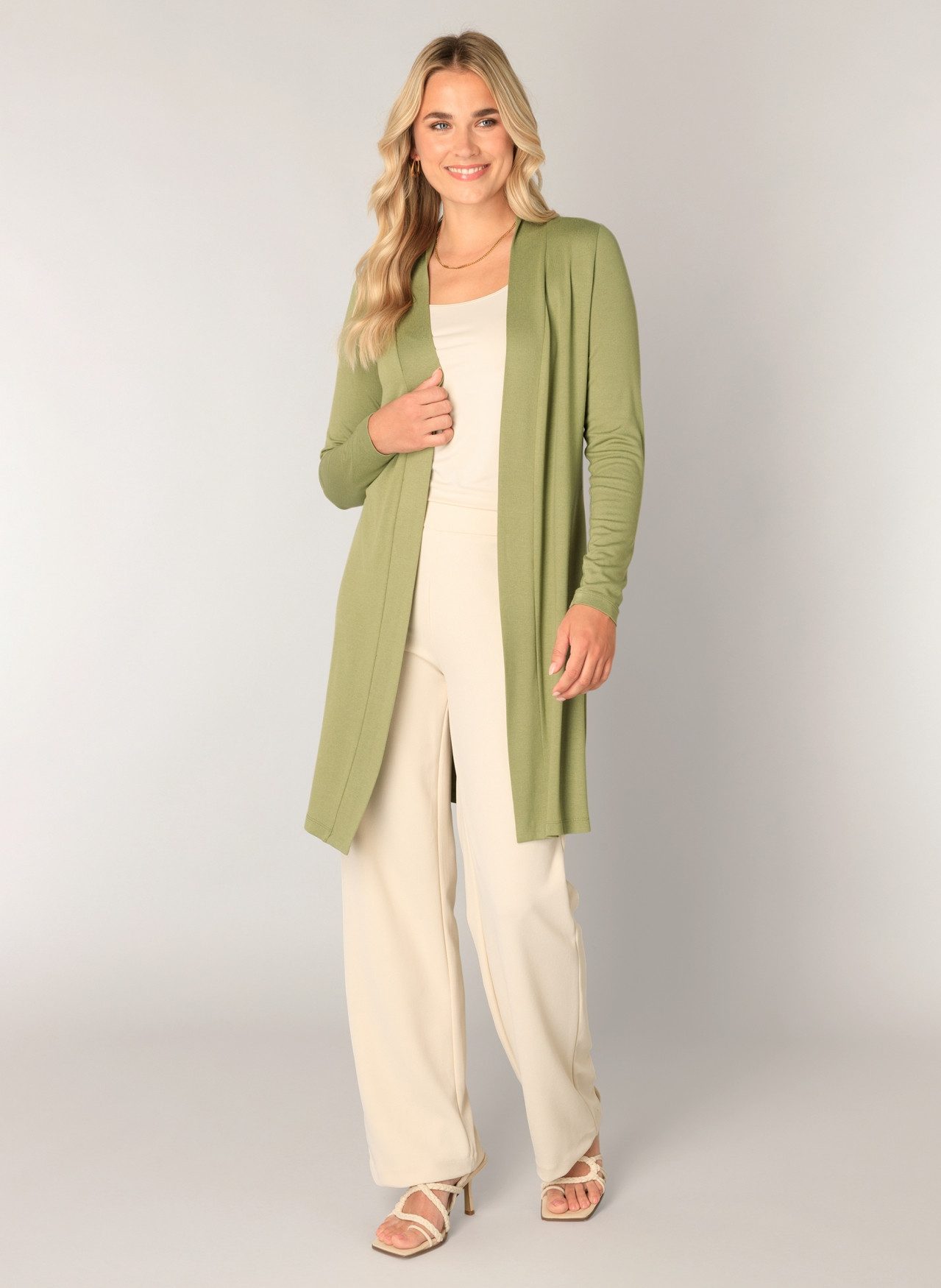 Base Level Longstrickjacke Yayla Long ohne Verschluss günstig online kaufen