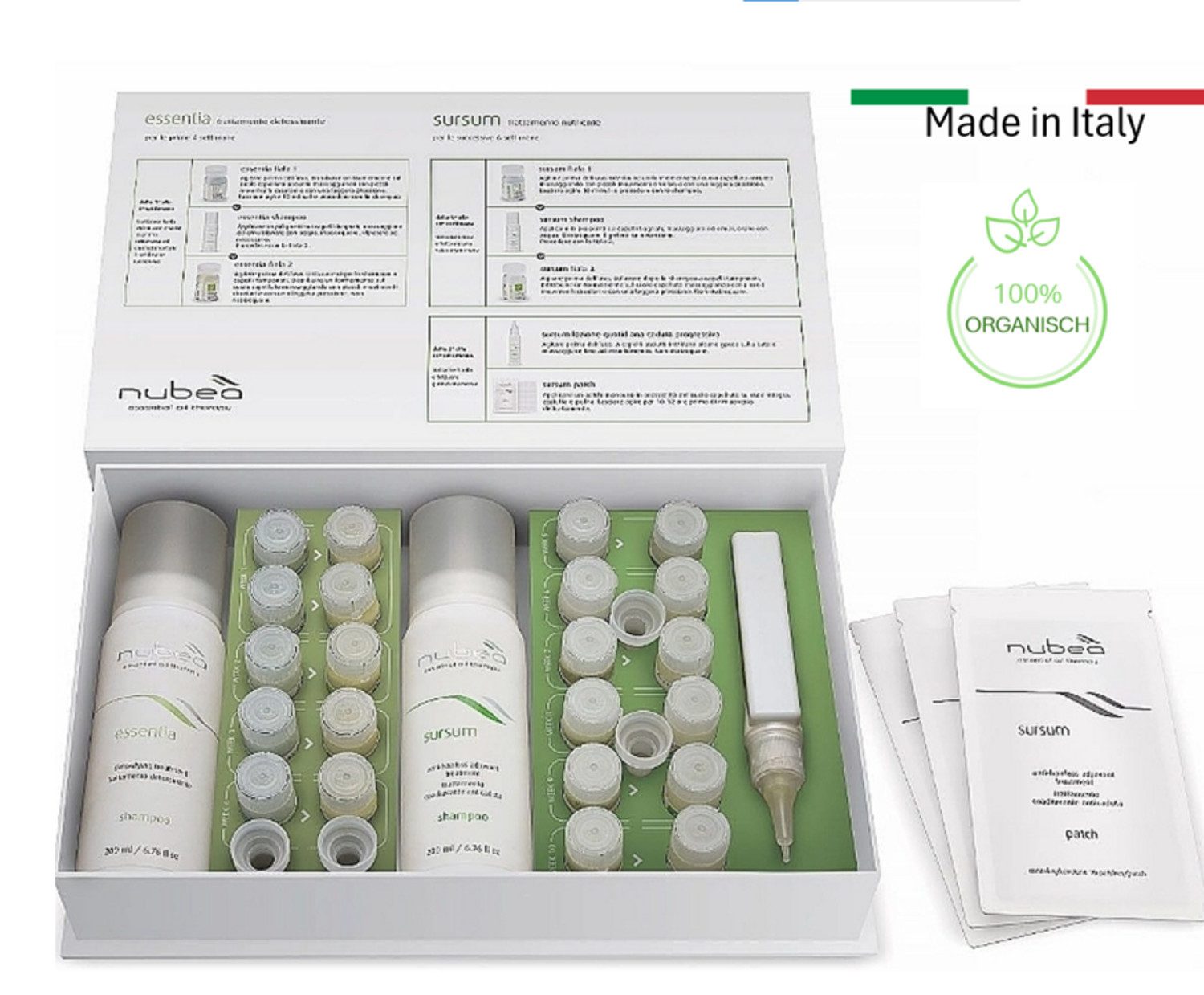 Nubeà Haarpflege-Set Nubeà Anti-Haarausfall Set, 5-tlg., Vegan, stärkend