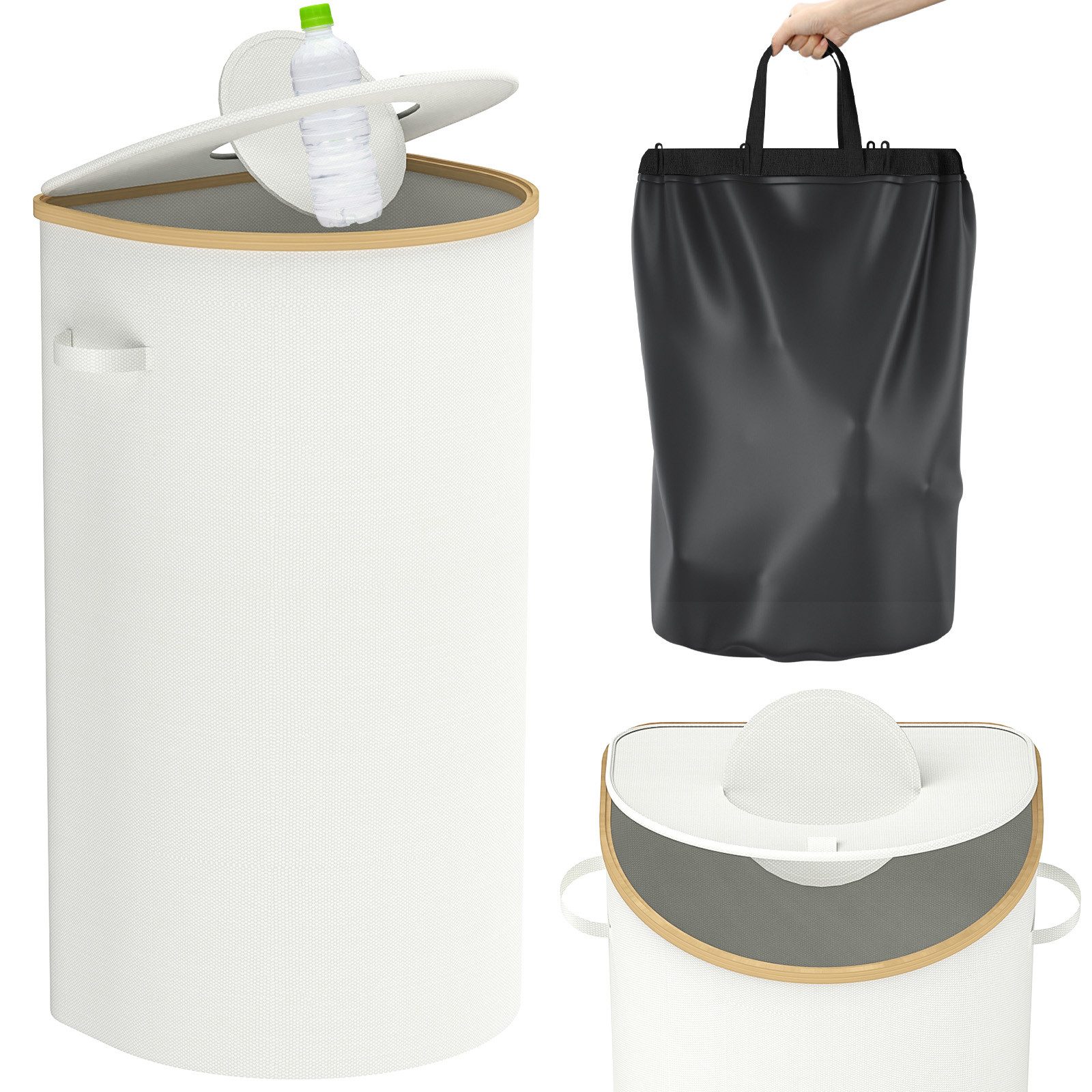 skelo Flaschenkorb Pfandflaschen Sammelbehälter mit Deckel 100L Flaschensam günstig online kaufen