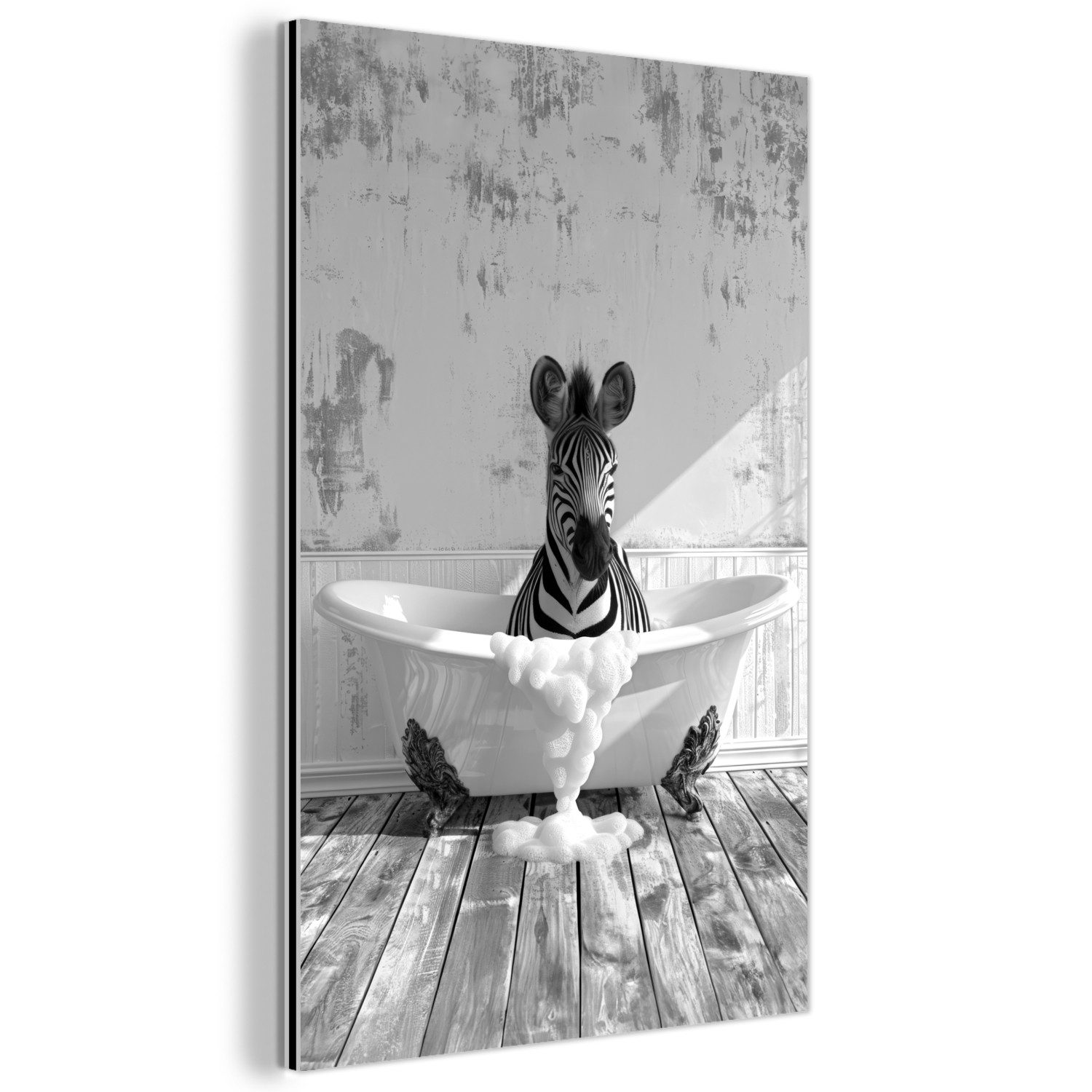MuchoWow Metallbild Zebra - Wildlife - günstig online kaufen