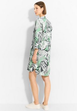 Cecil Sommerkleid Cecil Leinenmix Kleid mit Print in Soft Salvia Gre (1-tlg) Einschubtaschen