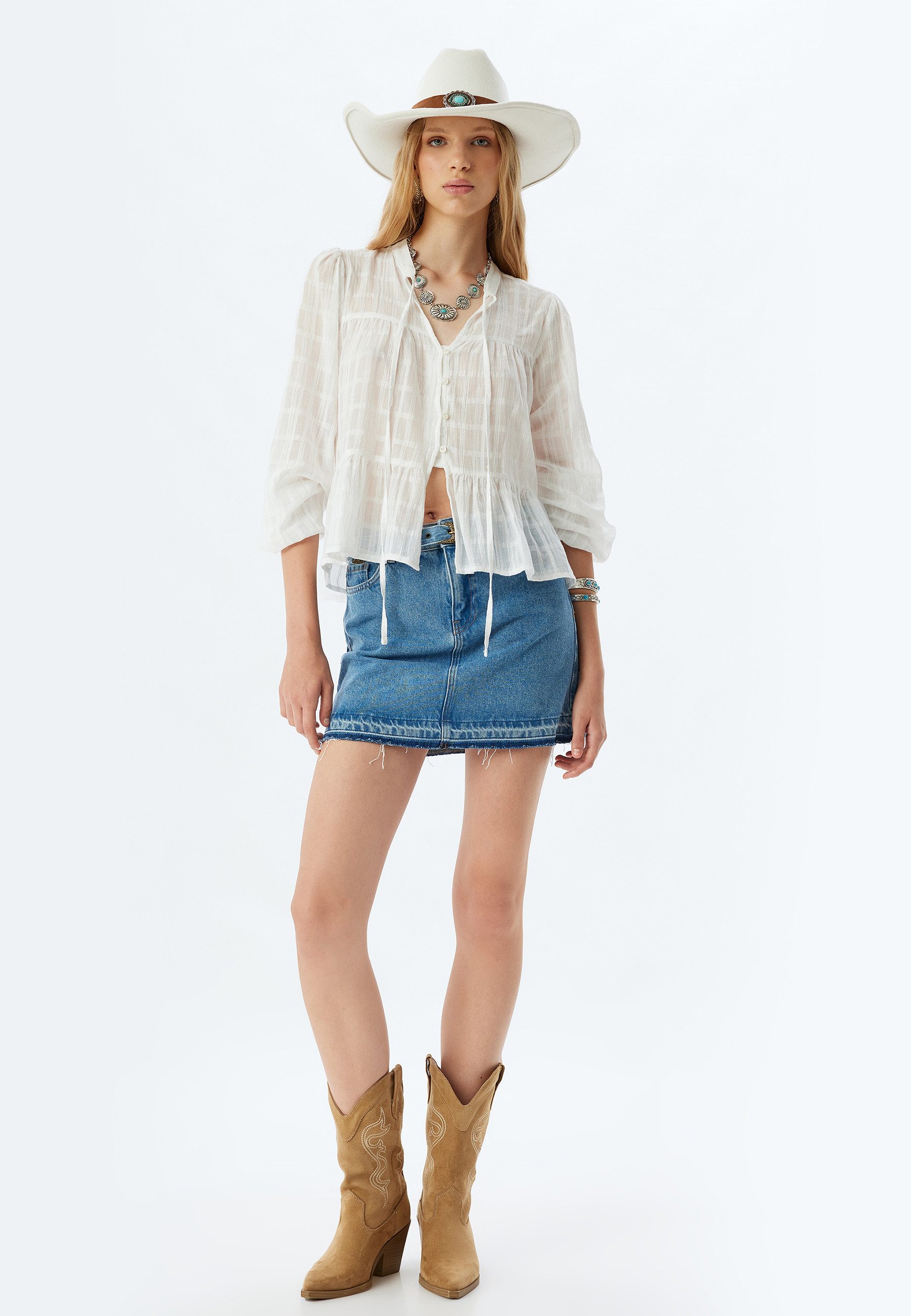 Koton Jeansrock Mini Länge Denim günstig online kaufen