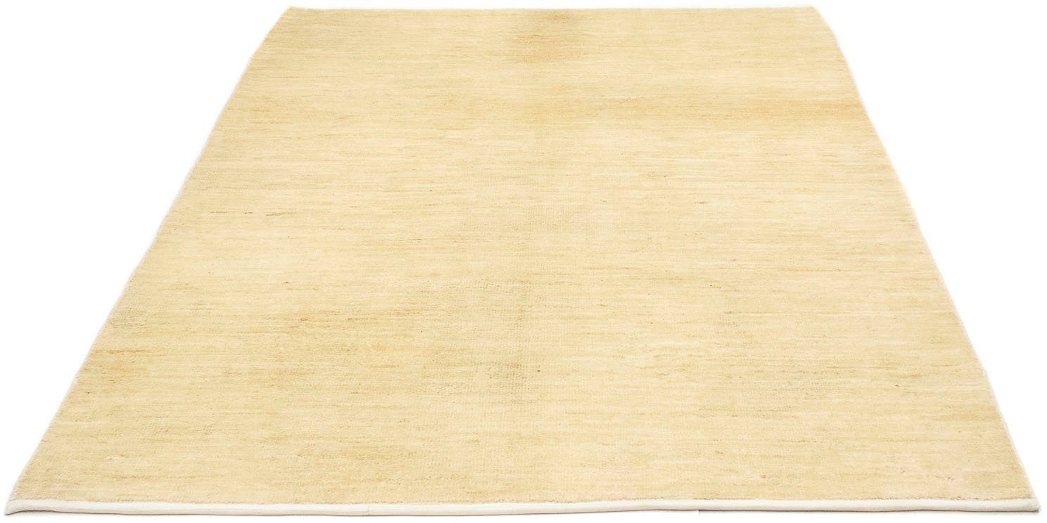 Wollteppich Gabbeh Teppich handgeknüpft 18 weiß, rechteckig, Höhe: morgenland, handgeknüpft mm