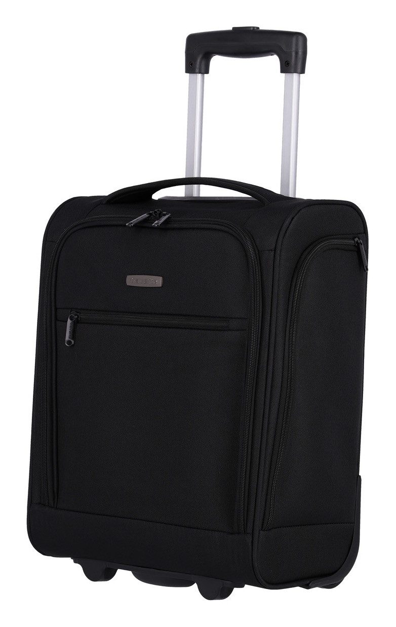travelite Weichgepäck-Trolley CABIN Bordtrolley Underseat Handgepäck Koffer, 2 Rollen, 43 cm, Aufsteckfunktion – ideal als Unter-Sitz-Bordgepäck