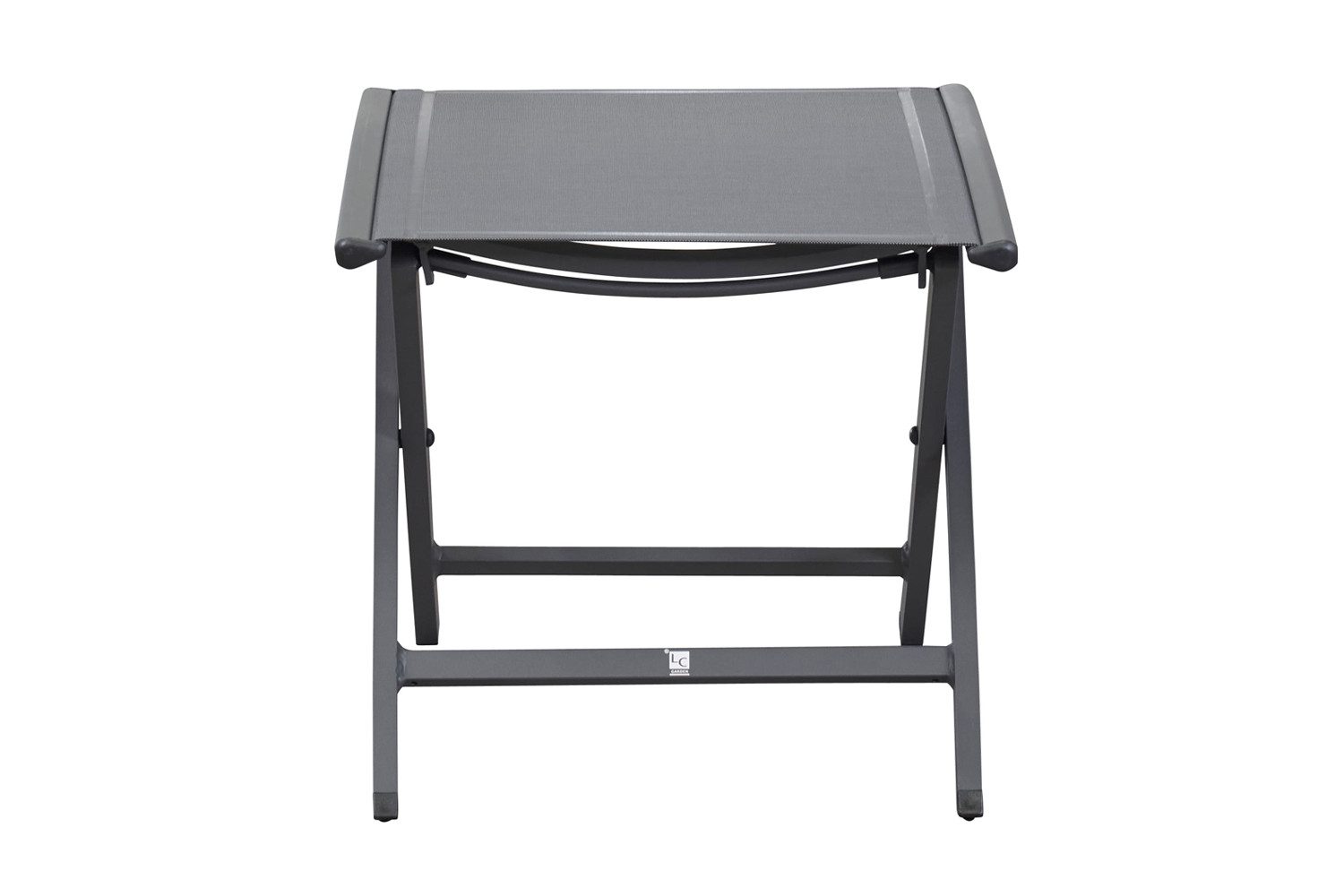 dasmöbelwerk Gartenlounge-Hocker Hocker Fußbank New Jersey Garten Textilen Aluminium Anthrazit