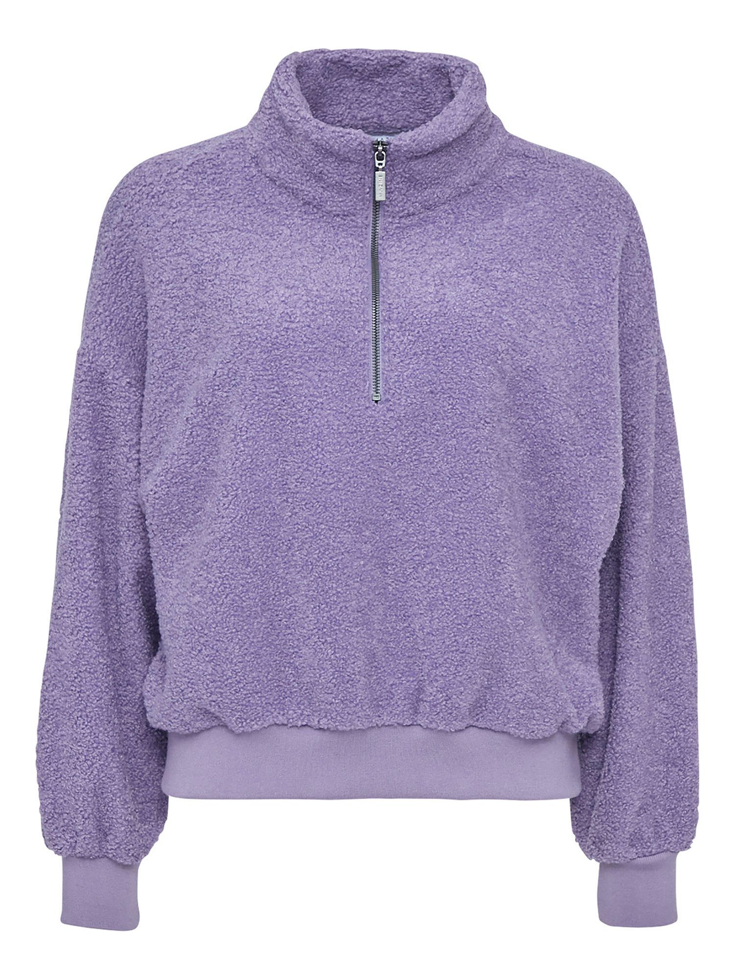 MAZINE Sweatshirt Ajo Half Zip sportlich gemütlich purple haze