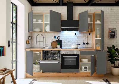 RESPEKTA Küchenzeile »Safado aus der Serie Marleen«, hochwertige Ausstattung wie Soft Close Funktion, Breite 250 cm