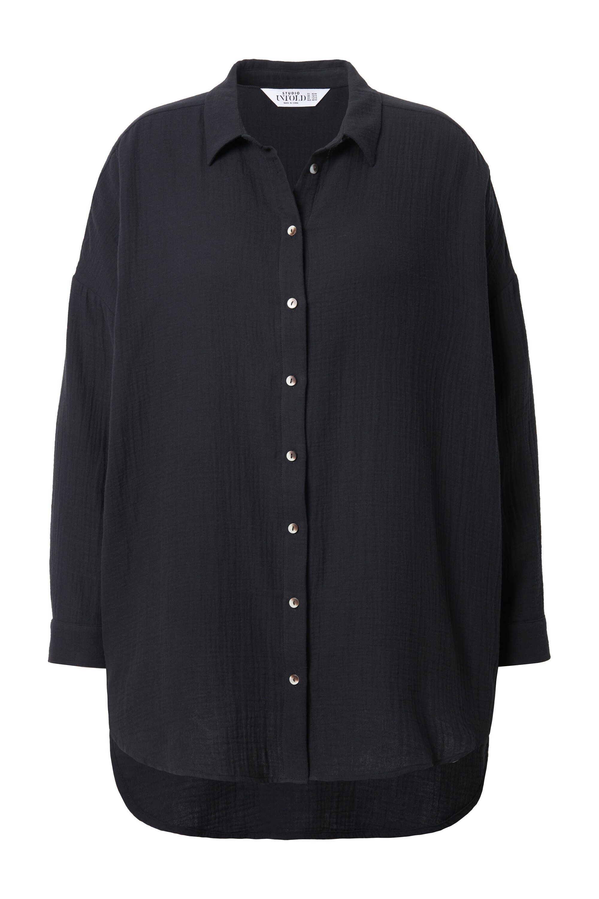 Studio Untold Hemdbluse Musselin Bluse oversized günstig online kaufen