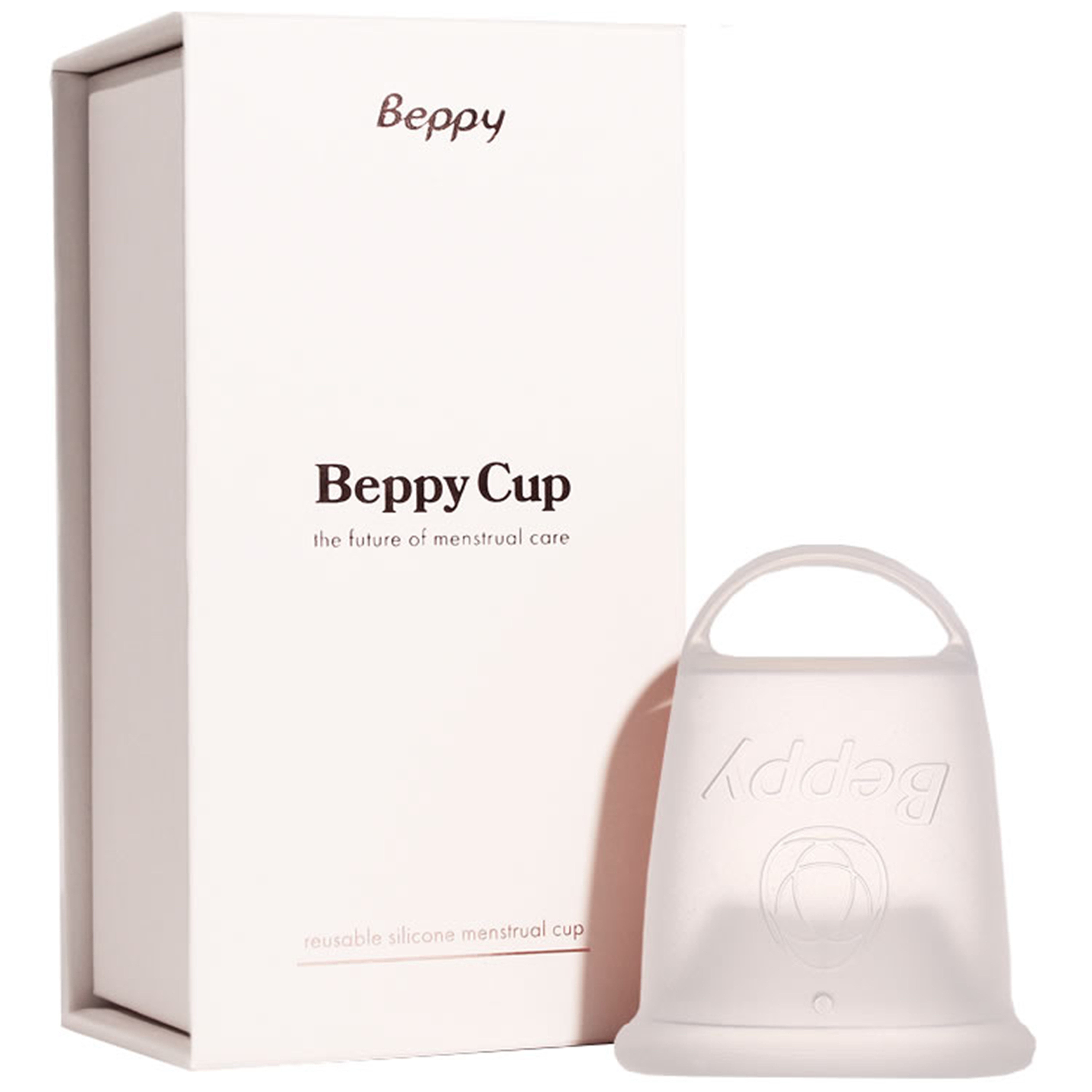 Beppy Menstruationstasse Cup, 1-St., Transparent, Box mit einer Menstruationstassen und Aufbewahrungstasche