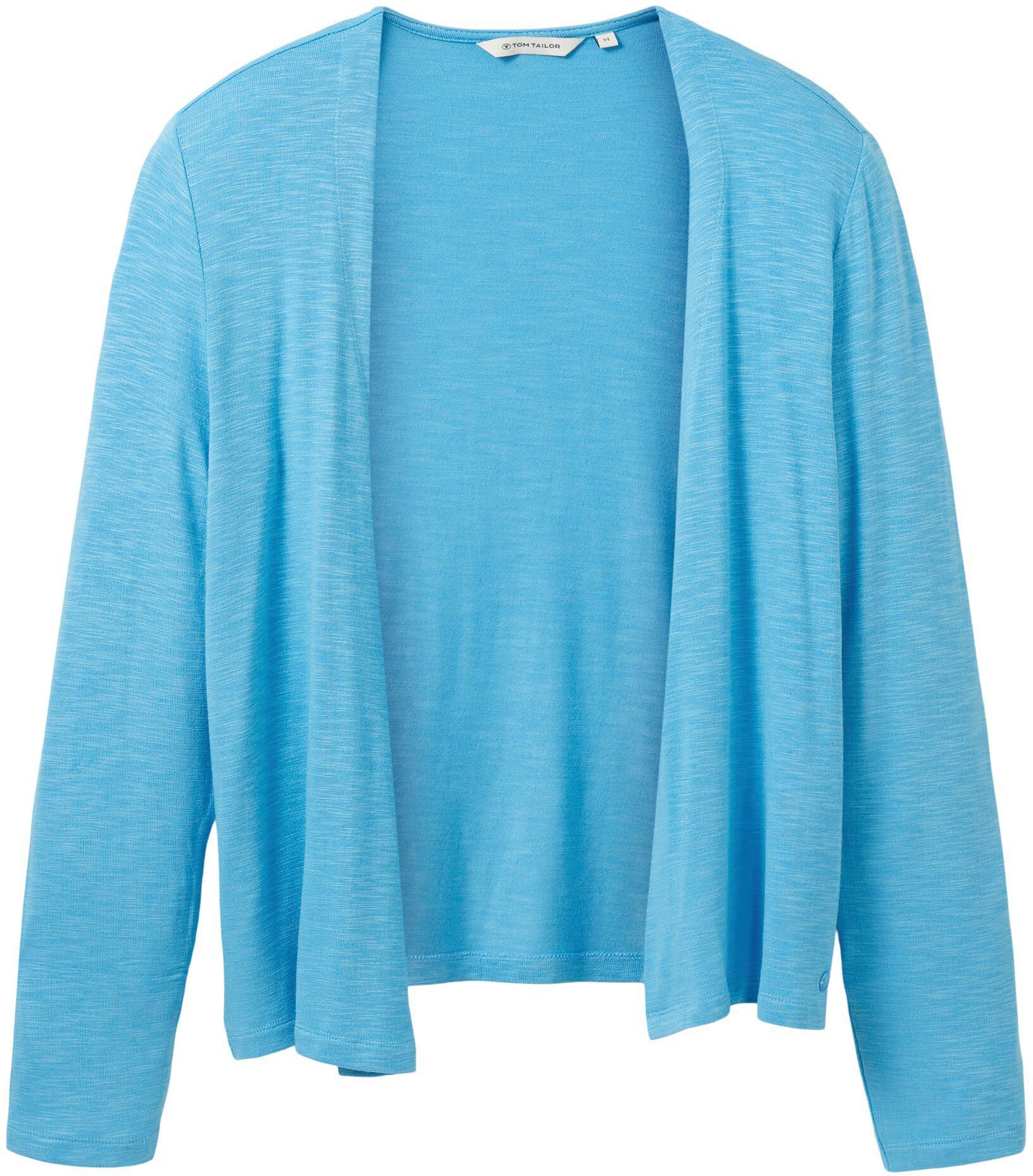 TOM TAILOR Cardigan soft cloud blue Streifenmuster mit