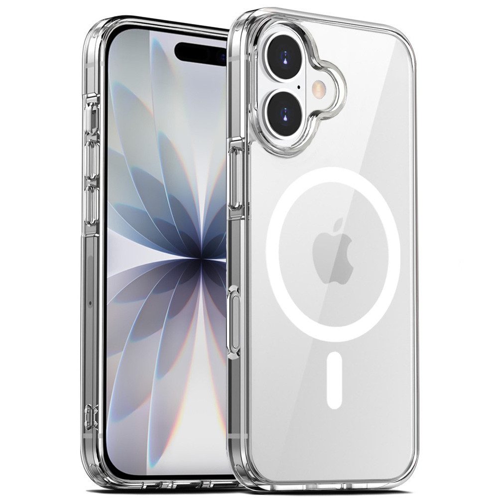 FITSU Handyhülle Case für iPhone 17 Hülle Transparent MagSafe kompatibel 6,3 Zoll, Ultraklare Schutzhülle für Apple iPhone 17 Case Hybrid Hülle Cover
