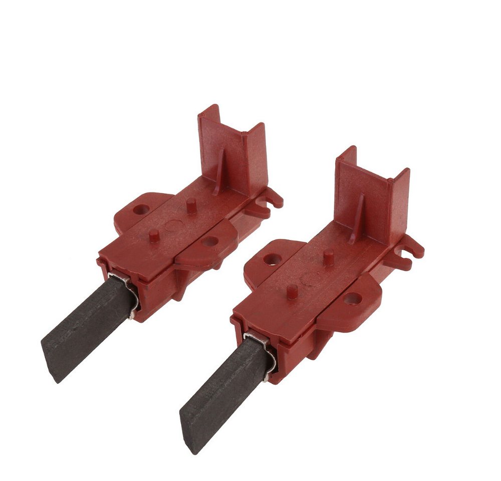 Trade-Shop Ersatzbürste 2x passend für Waschmaschinen-Motoren (z.B. Indesit, Samsung), 5mm x 12,5mm x 32mm Motorkohlen Kohlebürsten Schleifkohlen, (2-tlg), Geeignet für viele Waschmaschinen-Motoren - mit Halter (Länge: 51mm)