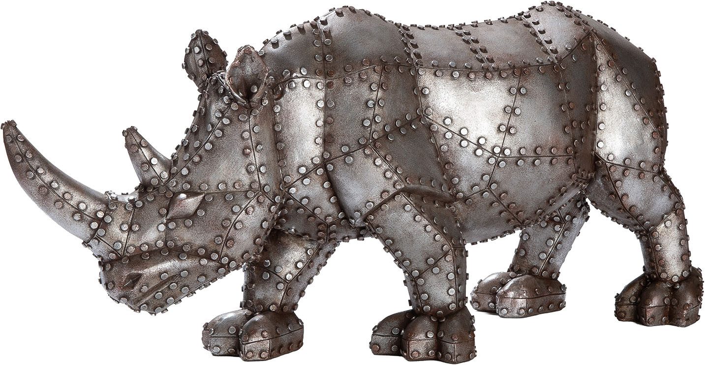 GILDE Skulptur Figur Nashorn Rhino