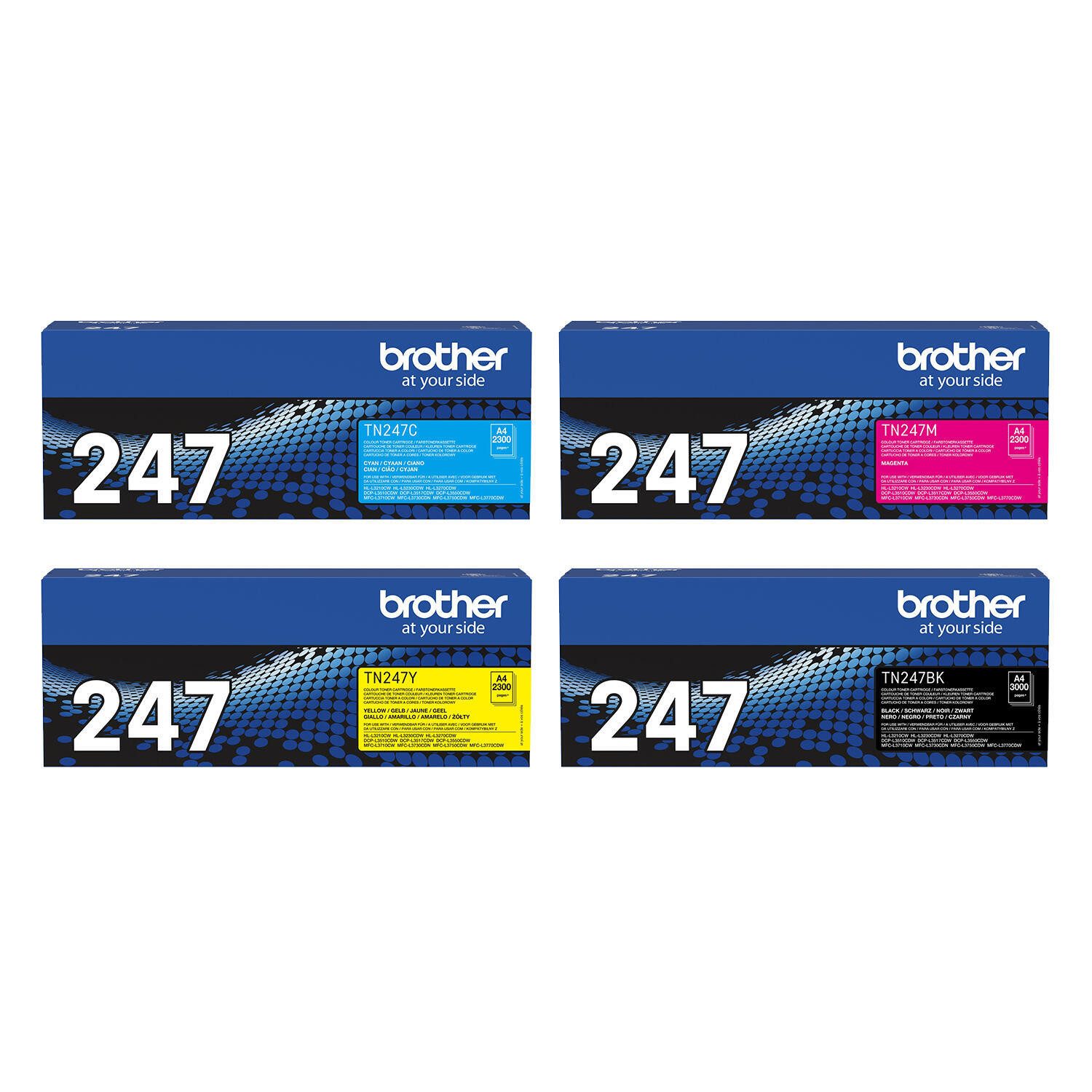 Brother Tonerkartusche Brother TN-247 Jumbo Toner 4er Multipack
