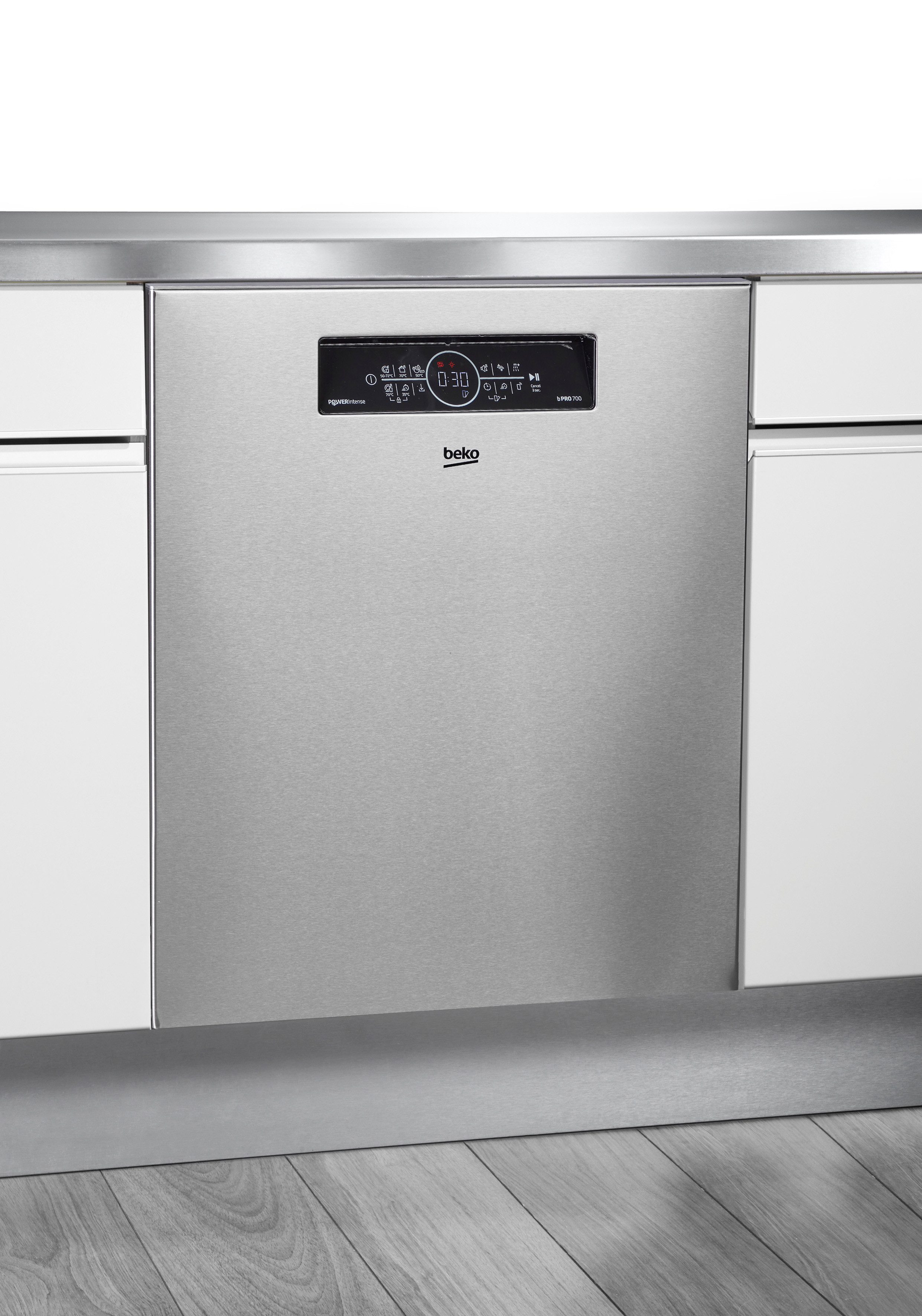 BEKO Unterbaugeschirrspüler BDDN36462XP, 8,5 l, 14 Maßgedecke, Die PowerIntense-Technologie sorgt für herausragende Spülergebnisse