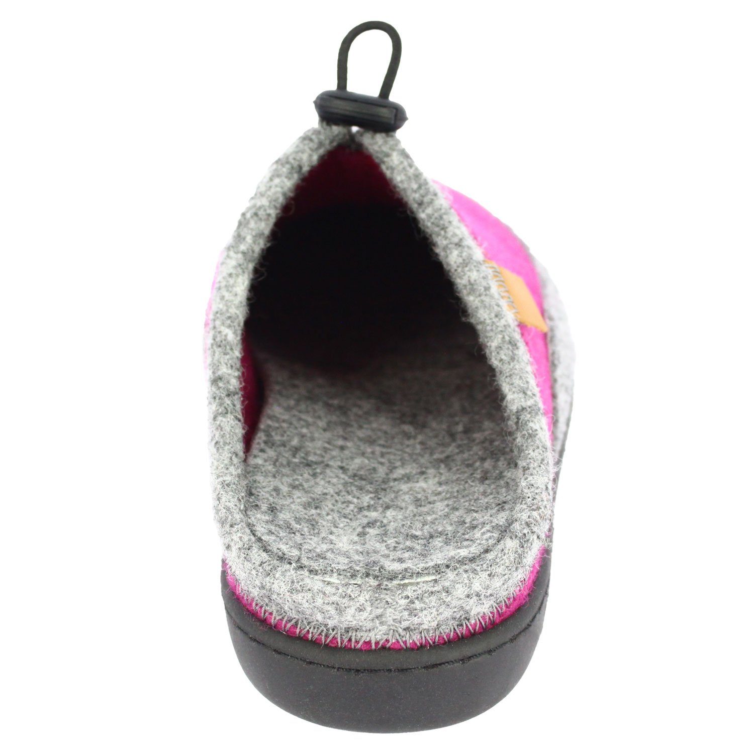 Beck Damen Filz-Clogs Finnja mit Wechselfußbett Hausschuh