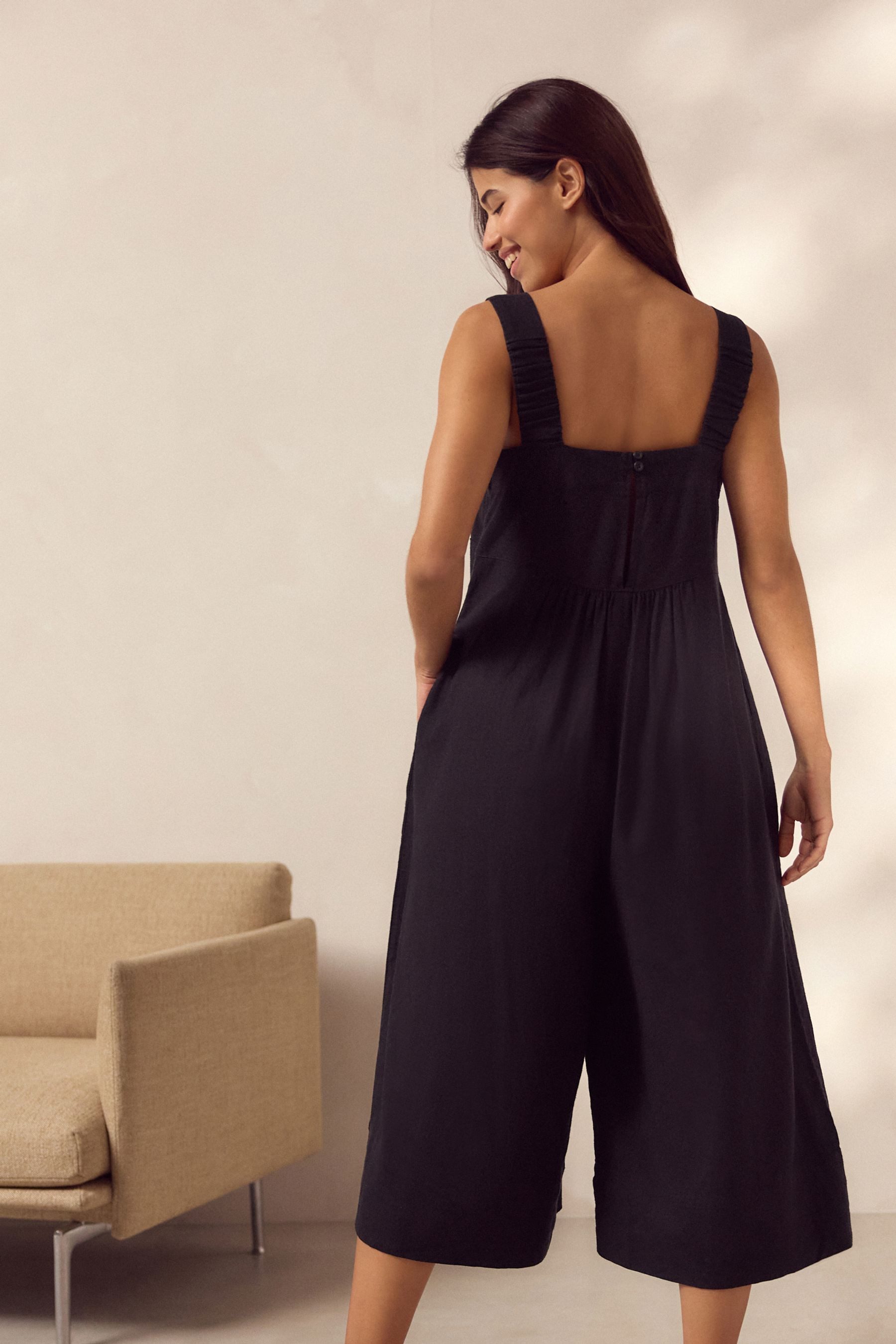 Next Jumpsuit Jumpsuit aus Leinengemisch (1-tlg) günstig online kaufen