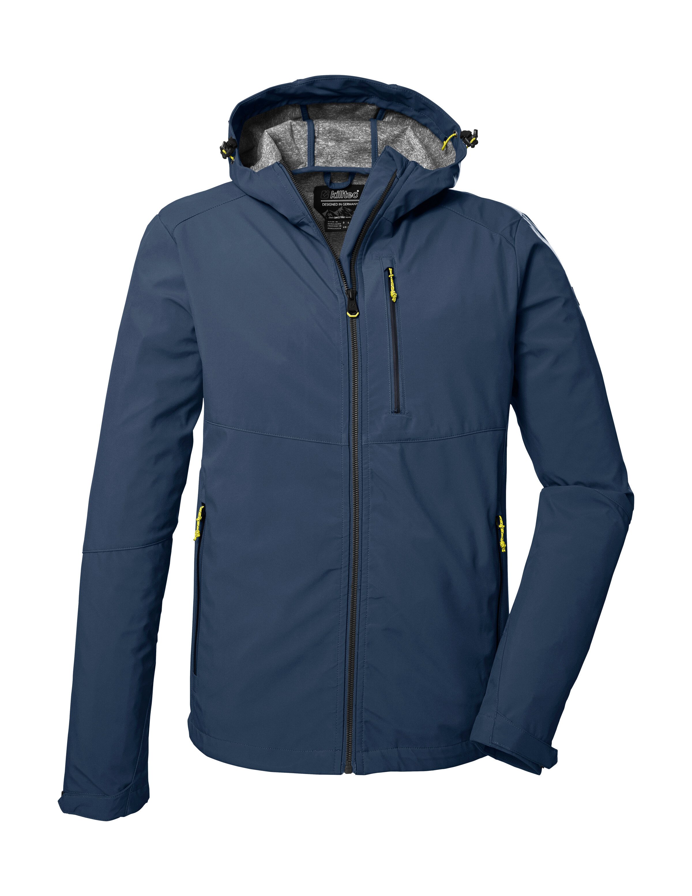 Killtec Softshelljacke KOS 259 MN SFTSHLL JCKT Wasserabweisende Softshelljacke mit verstellbarer Kapuze