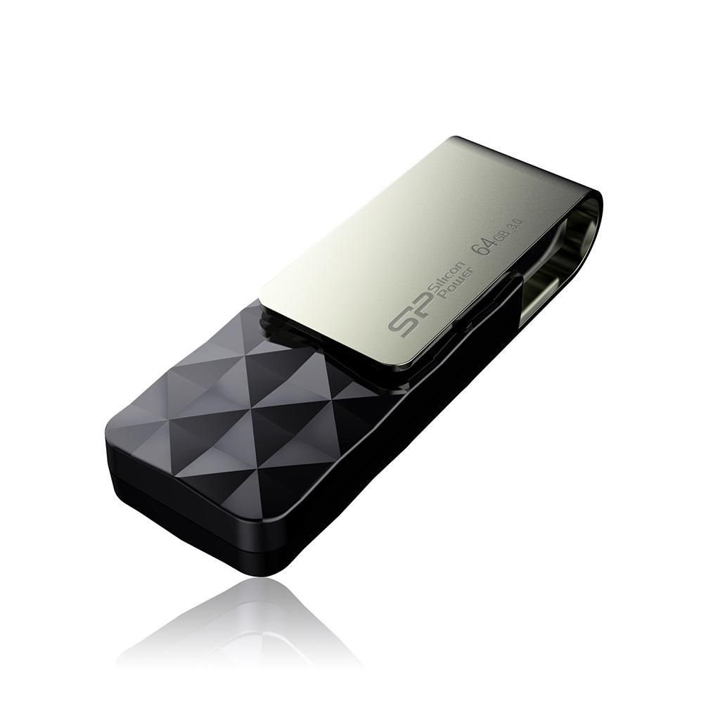 SILICON POWER SILICON POWER SILICON-POWER USB 3.0 Pendrive B30 64GB Black USB-Stick