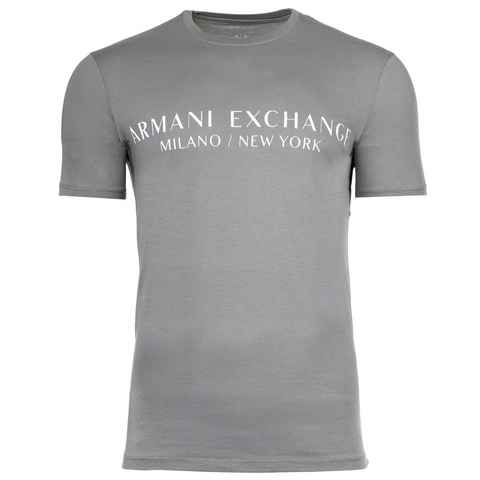 ARMANI EXCHANGE T-Shirt Herren T-Shirt - Schriftzug, Rundhals, Cotton