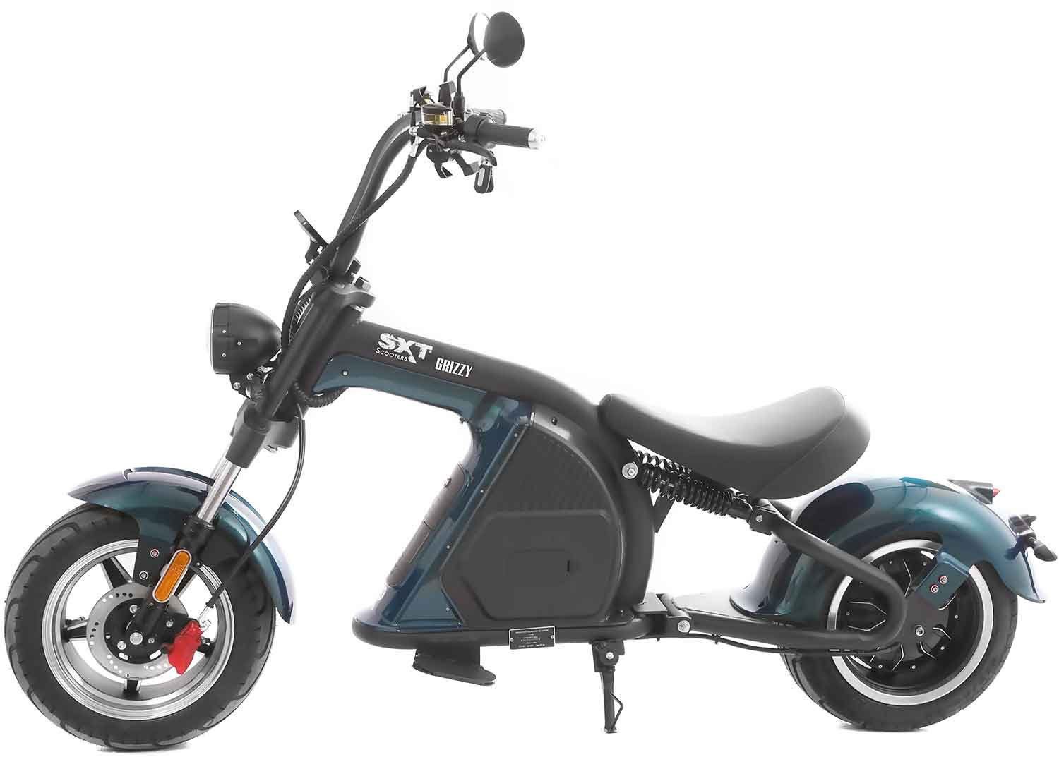E-Motorroller blau km/h, SXT mit W, 45 Scooters 2700 SXT Grizzy, Straßenzulassung