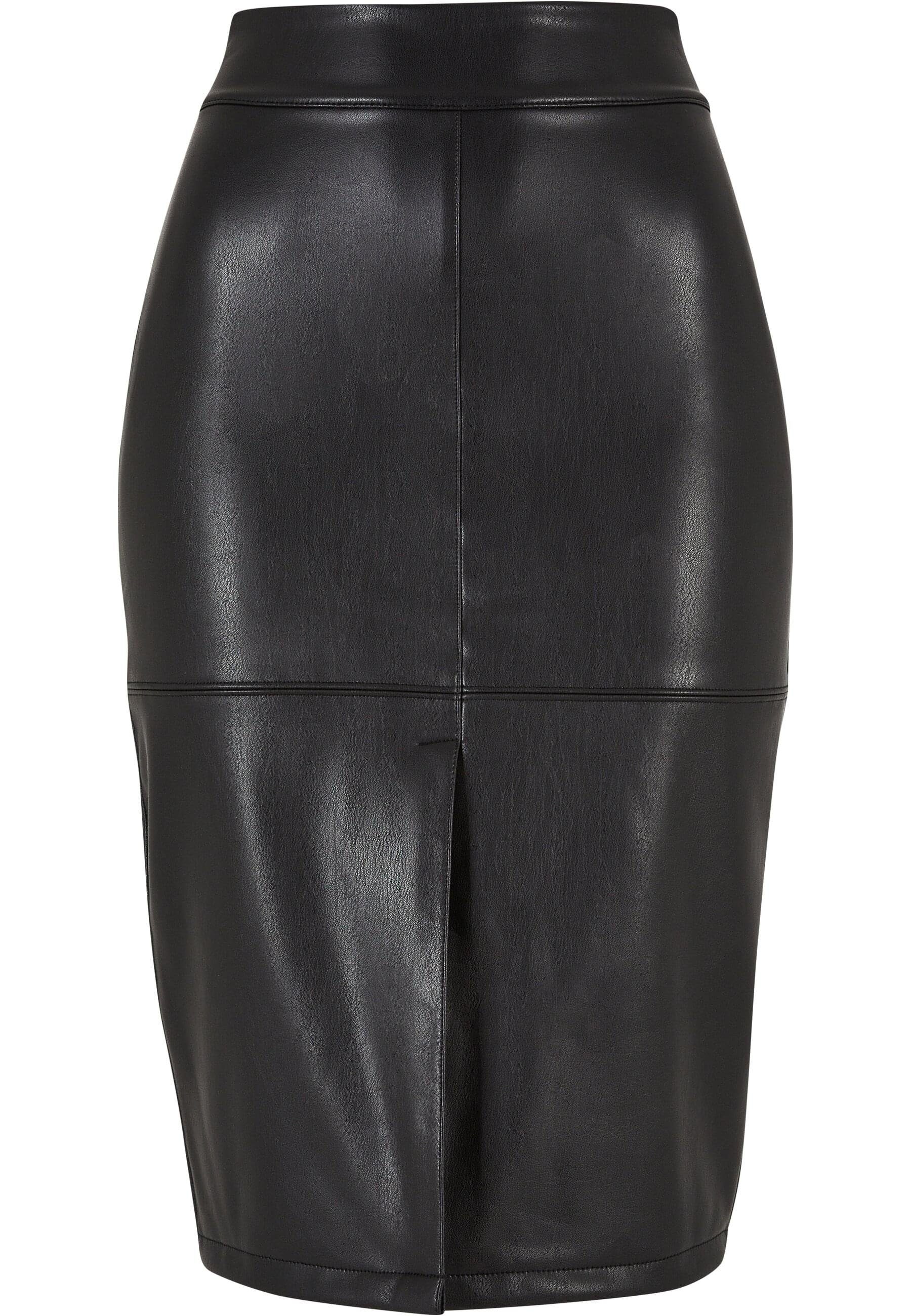 Sommerrock Urban Classics Damen Ladies Synthetic Leather Pencil Skirt