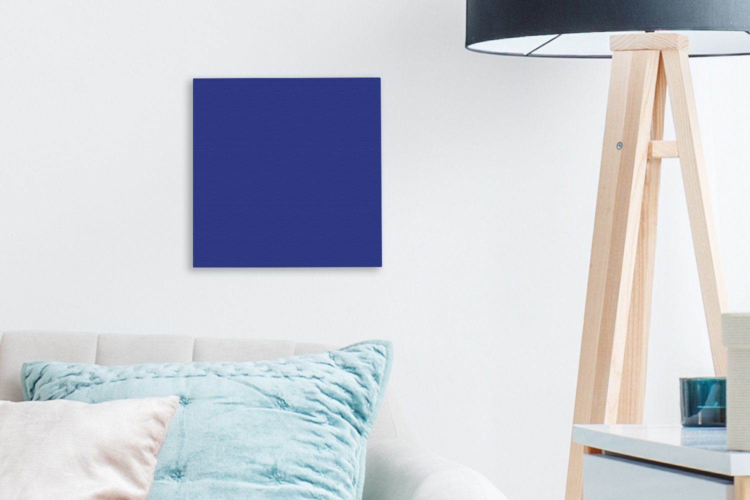 Blau Leinwandbild Wohnzimmer St), Bilder OneMillionCanvasses® Schlafzimmer (1 - - Palette Leinwand bunt für Interieur,