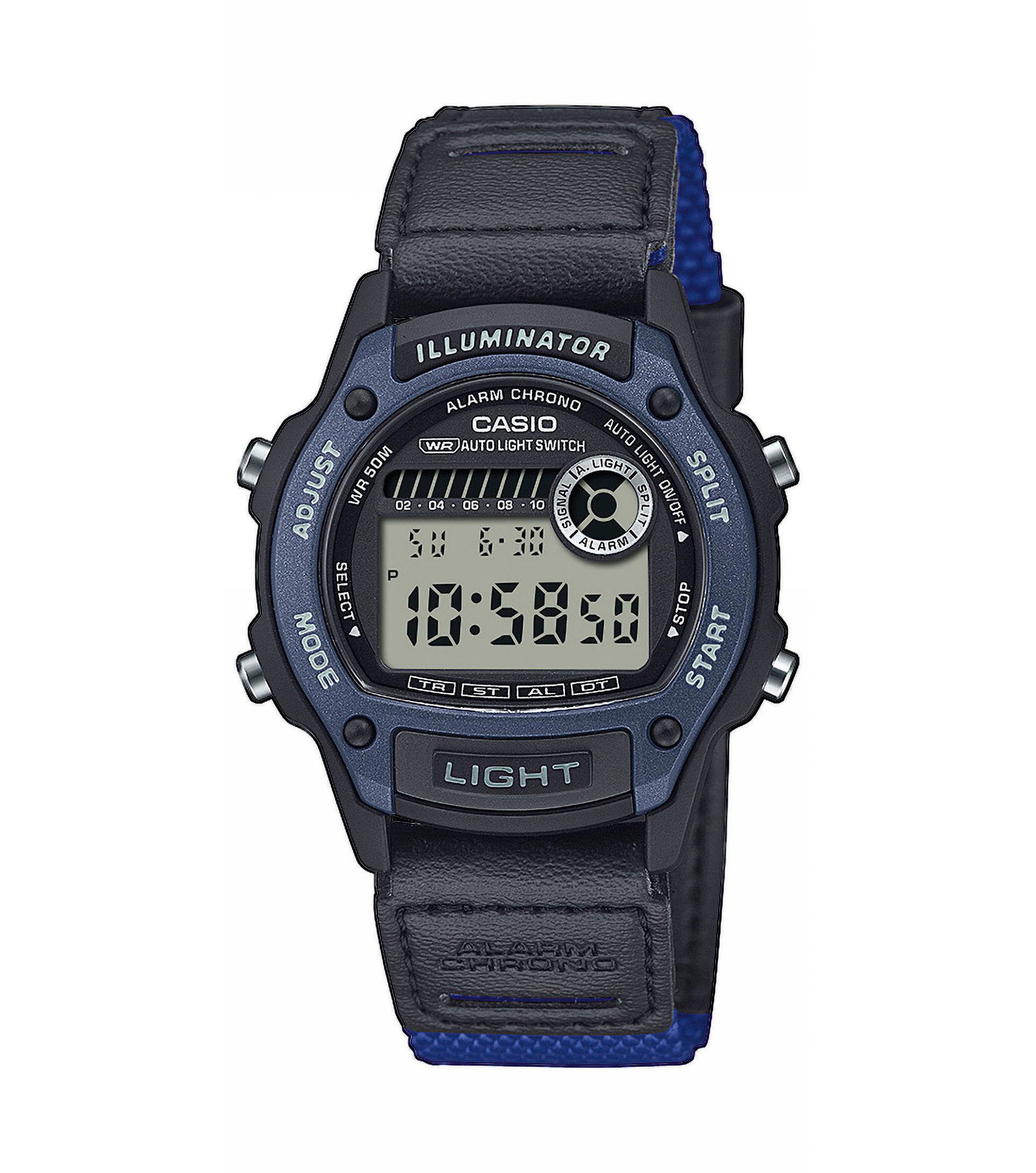 CASIO TIMELESS COLLECTION Chronograph W-220HF-2AVEF, Quarzuhr, Armbanduhr, Damenuhr, Herrenuhr, digital