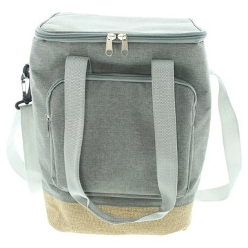 Home-trends24.de Kühltasche Rucksack Tasche Grau Isolierend Kühlbox Modern Henkel