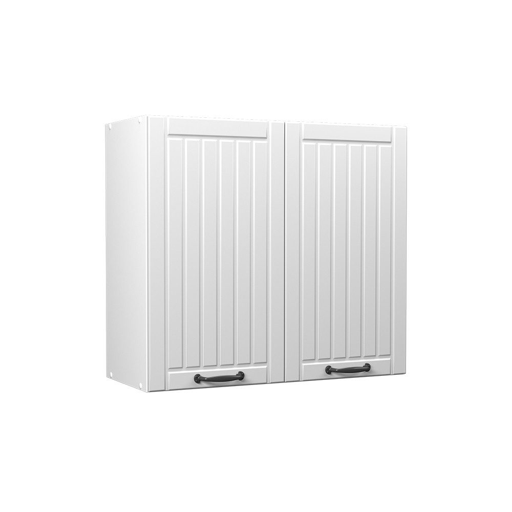 Vicco Hängeschrank Fame-Line, Weiß Landhaus/Weiß, 80 cm (1-St)