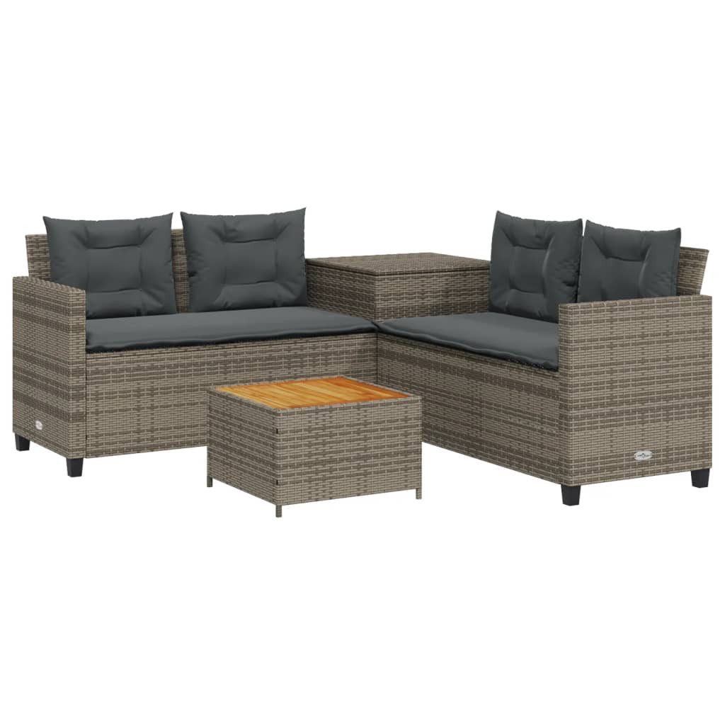 vidaXL Gartenlounge-Set Gartensofa in L-Form mit günstig online kaufen