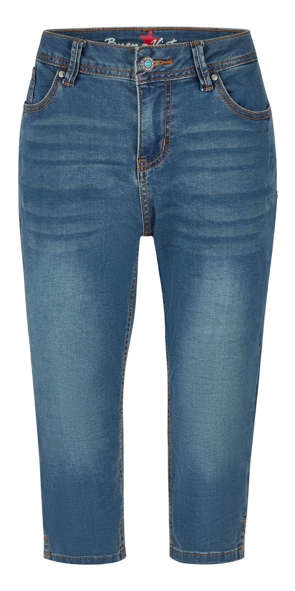 Buena Vista Stretch-Jeans BUENA VISTA MALIBU-ZIP HIGH CAPRI dark stone 2604 B5990 102.4452 -
