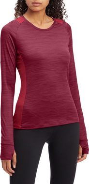 Energetics Langarmshirt Da.-Langarmshirt Evii L/S W 910 MELANGE/RED DARK/RED