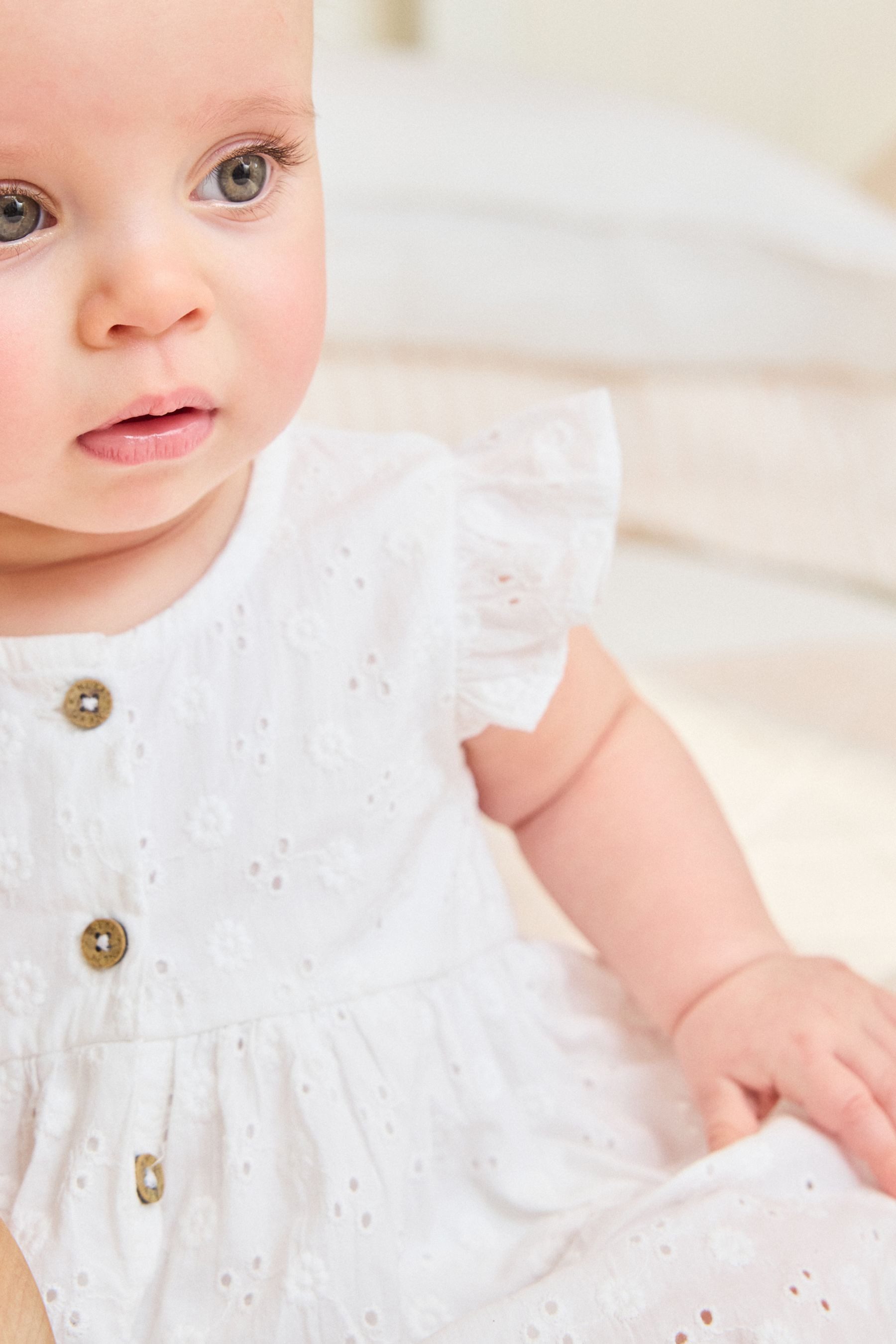 Next Blusenkleid Baby-Kleid mit integriertem Bodysuit (1-tlg)