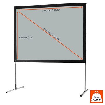 Celexon Mobil Expert Faltrahmenleinwand (244 x 183cm, 4:3, Gain 1,2)