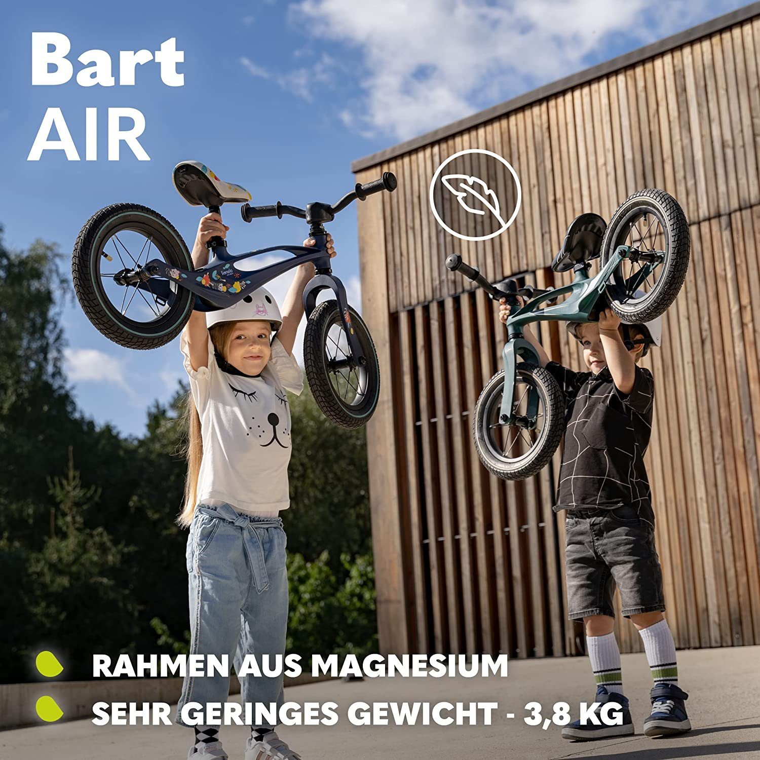 lionelo Fahrrad-Laufrad Bart Air (Set, Geländerad, Schlüssel, Lenkerabdeckung, Benutzerhandbuch), bis zu 30 kg Magnesiumrahmen 12 Zoll Räder – Bild 5 von 5