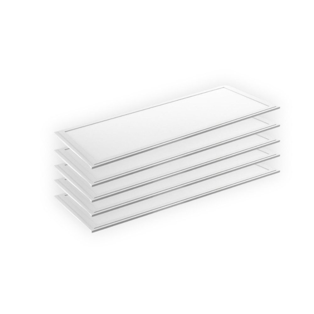ENOVALITE LED Rasterleuchte 5er Pack LED Panel, 120x30 cm, 36 W, 3600 lm, 4000 K (neutralweiß), LED fest integriert, Neutralweiß