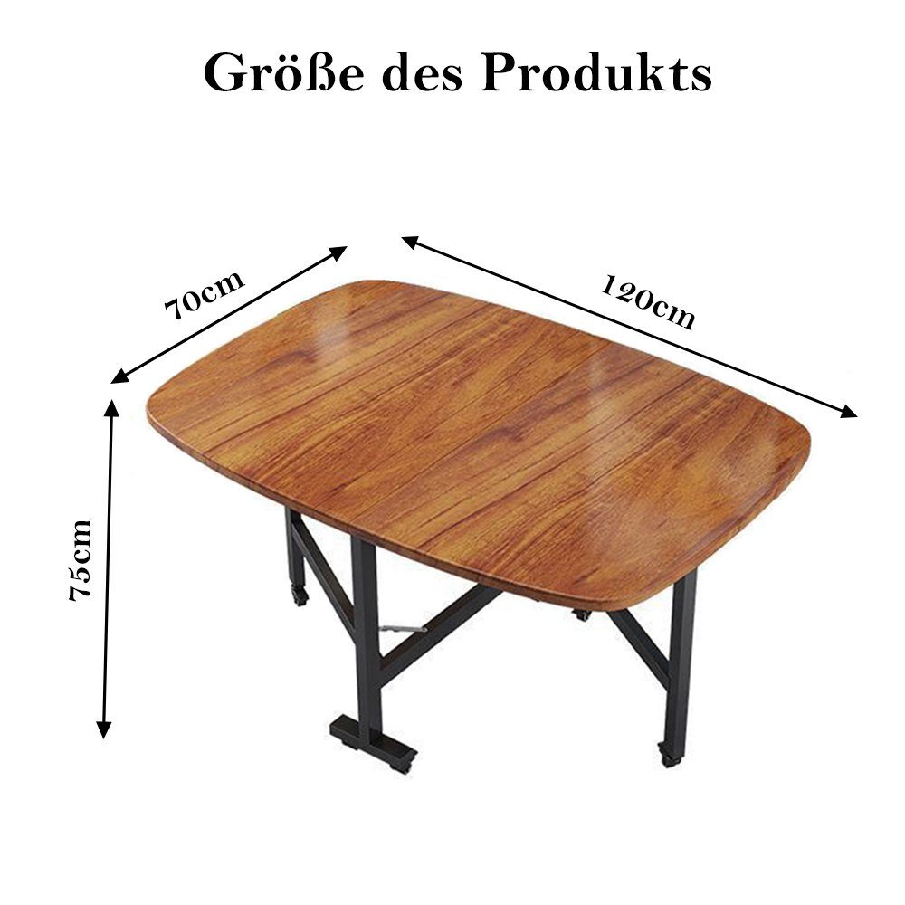 NUODWELL Esstisch Klapptisch Esstisch, Ausziehbarer Schmetterlingstisch günstig online kaufen