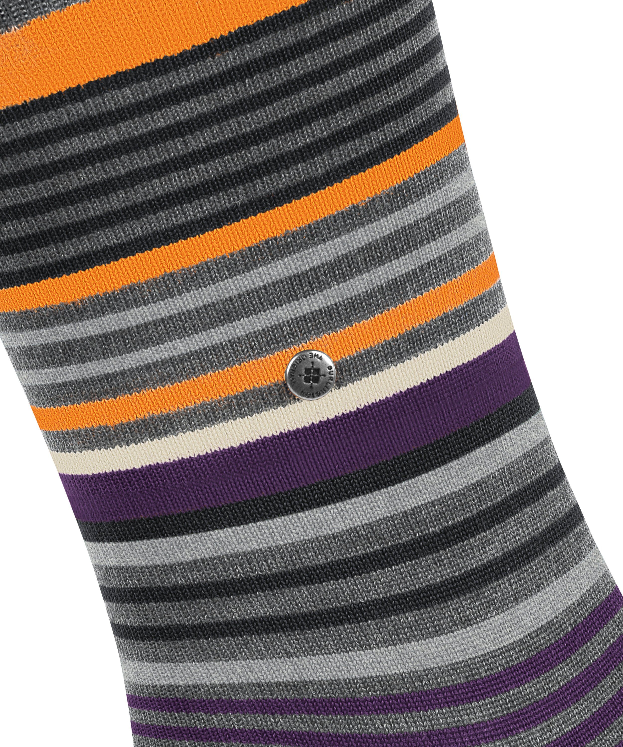 Stripe Burlington grey Socken (1-Paar) dark (3071)