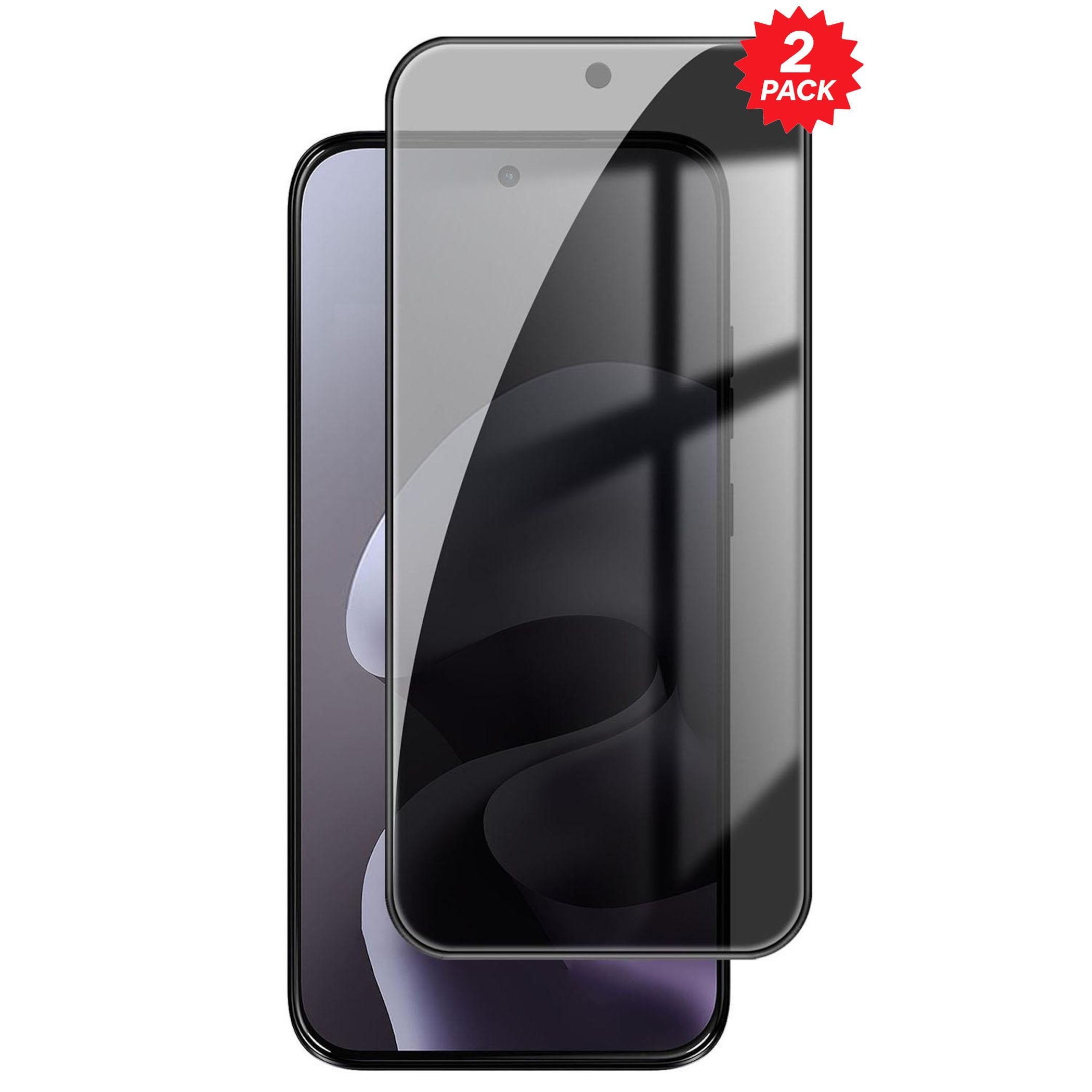 Wigento Displayschutzglas Privacy 2x für Motorola Moto G67 5G / G77 5G 9H Hartglas Blickschutz für Motorola Moto G67 5G / G77 5G, Spar Set Privacy Display Schutz Glas