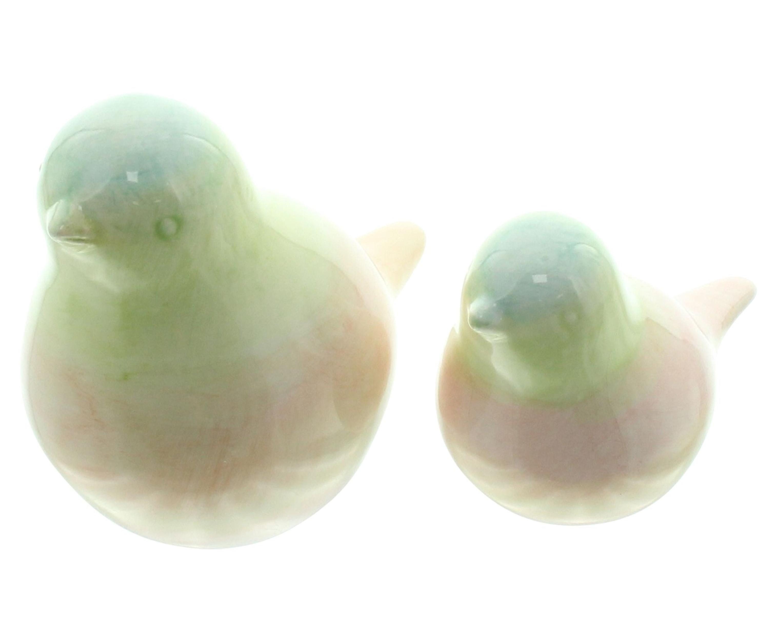 Dekofigur Vogel "Pastell", 2er Set