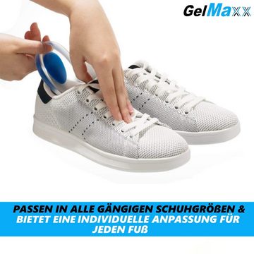 MAVURA Fersenkissen GelMaxx Premium Fersenkissen Schuh Einlagen Fersensporn, Schuheinlagen Einlegesohlen Fersenkeil Fersenpolster Gel [2 Stück]