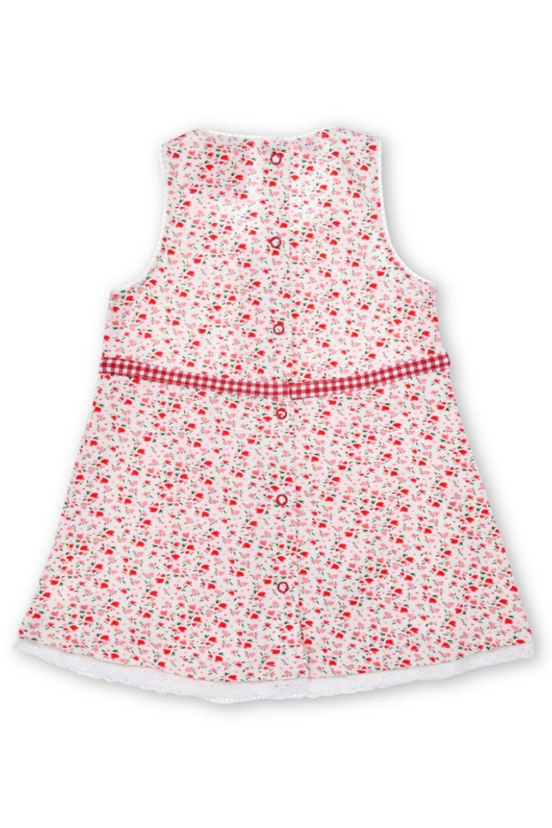 BONDI Trachtenkleid Dirndlkleid Baby/Kleinkind - REHKITZ - weiß/geblümt
