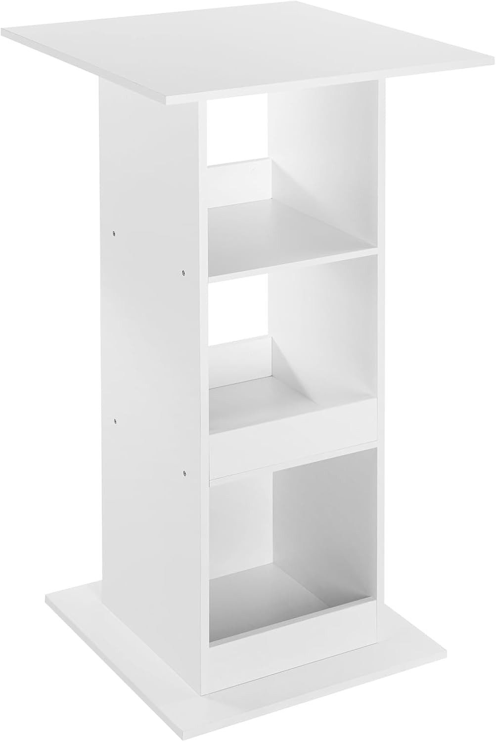 Woltu Bartisch (1-St), mit 3 Regalfächern, aus Holzwerkstoff