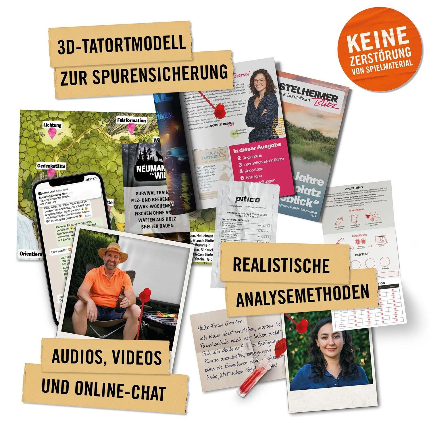 Pegasus Spiele Spiel Hidden Games Tatort: Der Campingkiller