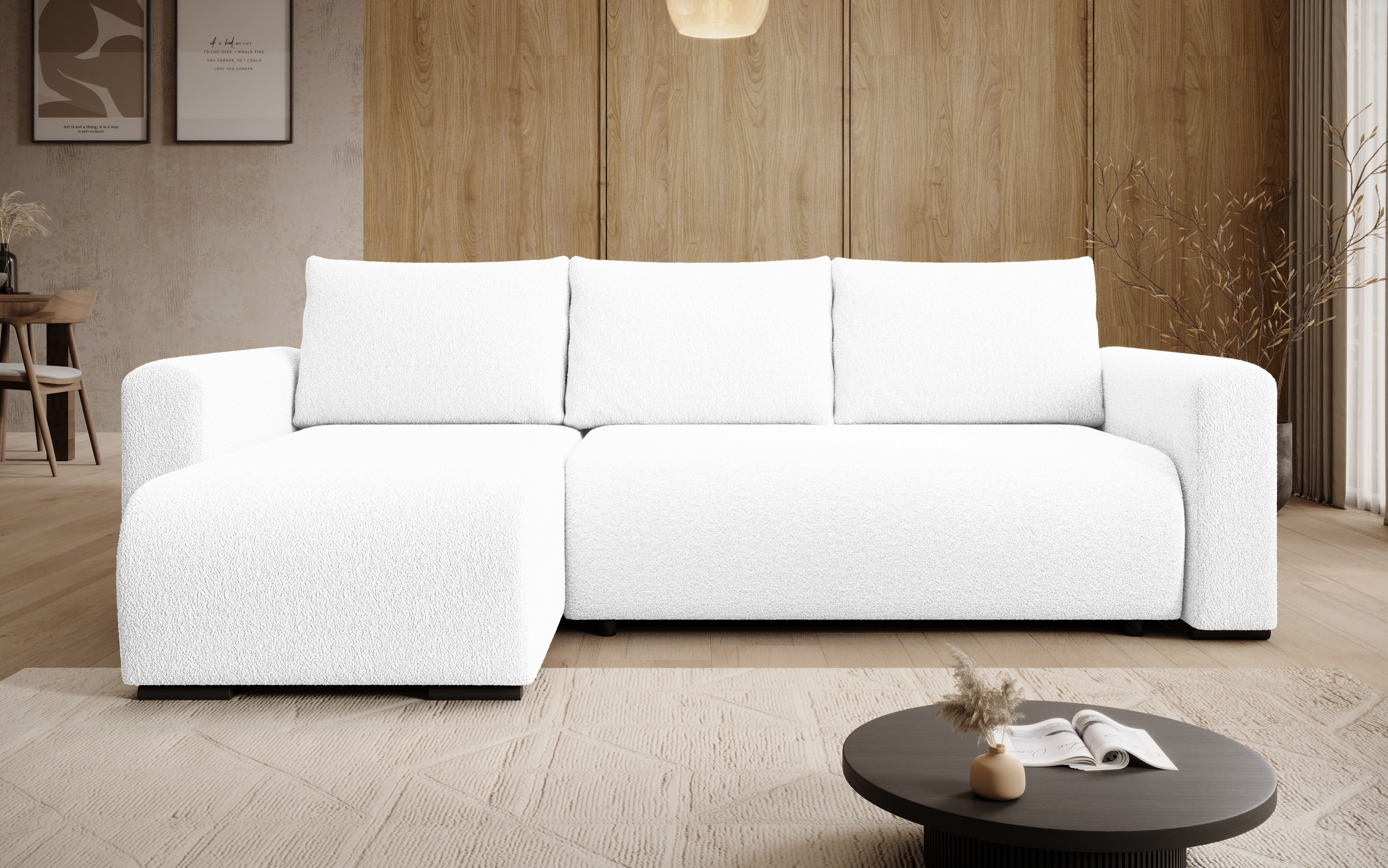 storez24 Ecksofa Tally, mit Bettkasten und Schlaffunktion, L-Form, bequem