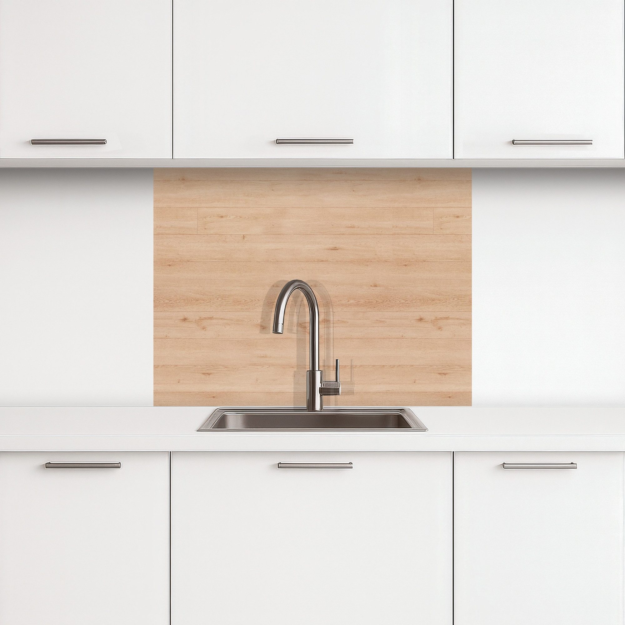 KitchenYeah Küchenrückwand selbstklebend Holz - Muster - Regale, (1-tlg), S günstig online kaufen