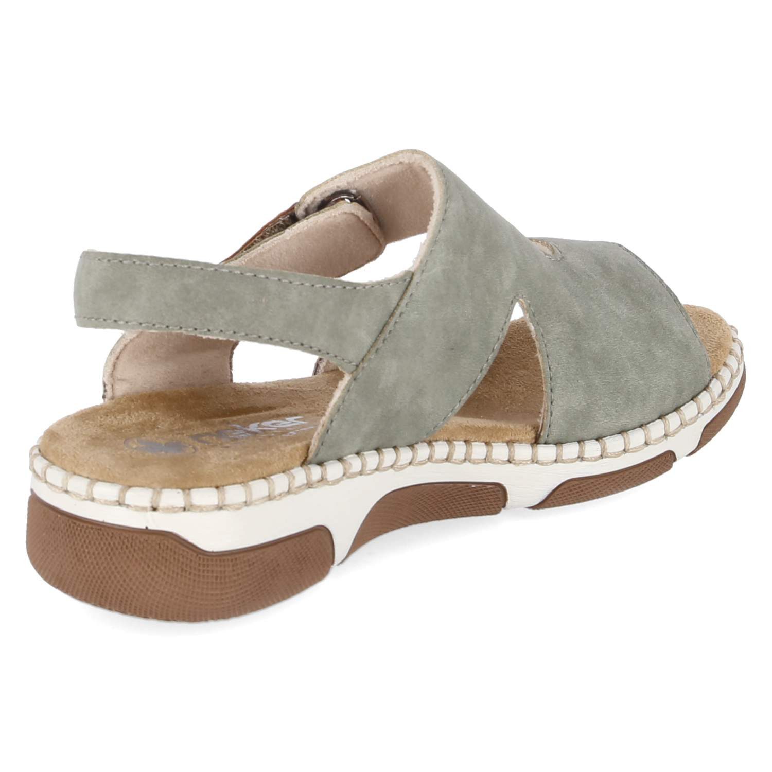 Rieker Rieker Flache Sandalen 66280-52 Damen Synthetik green Sandalette – Bild 4 von 5