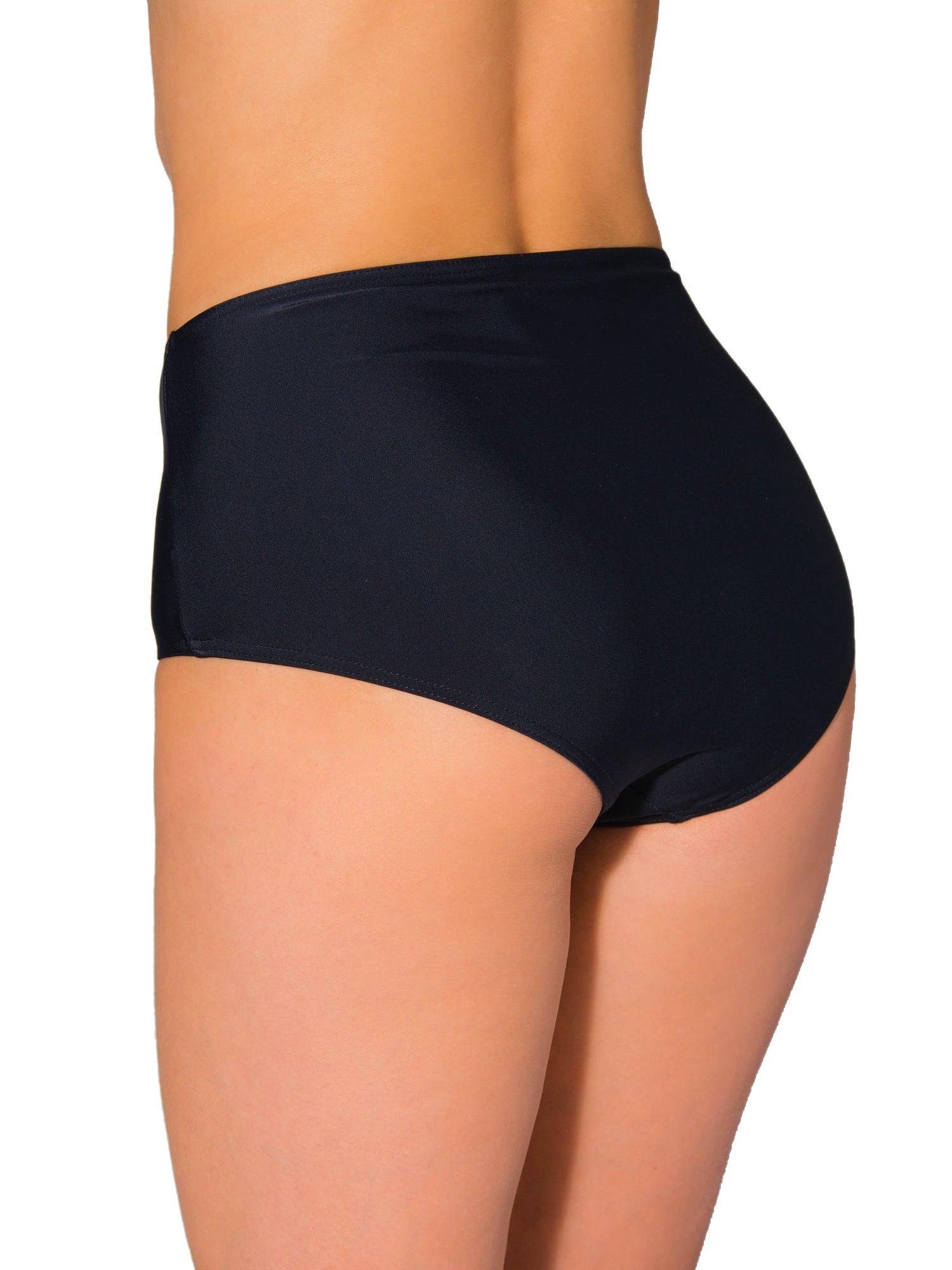 Aquarti Bikini-Hose Aquarti Damen Bikinihose Bikini-Slip mit Hohem Bund